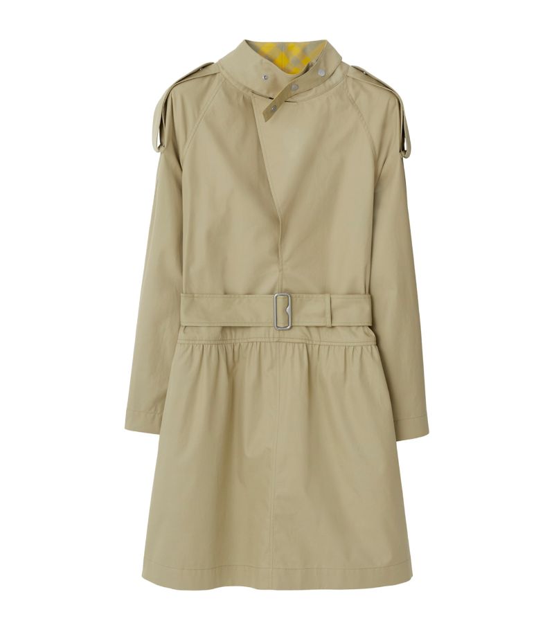 Burberry Burberry Gabardine Trench Coat Mini Dress