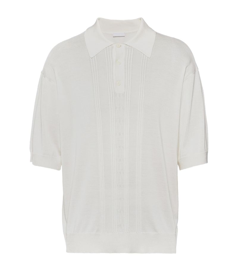 Prada Prada Silk Polo Shirt