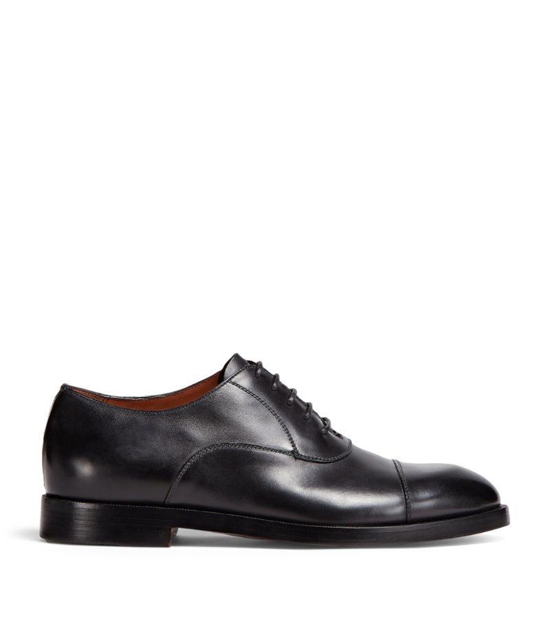 zegna Zegna Leather Torino Oxford Shoes