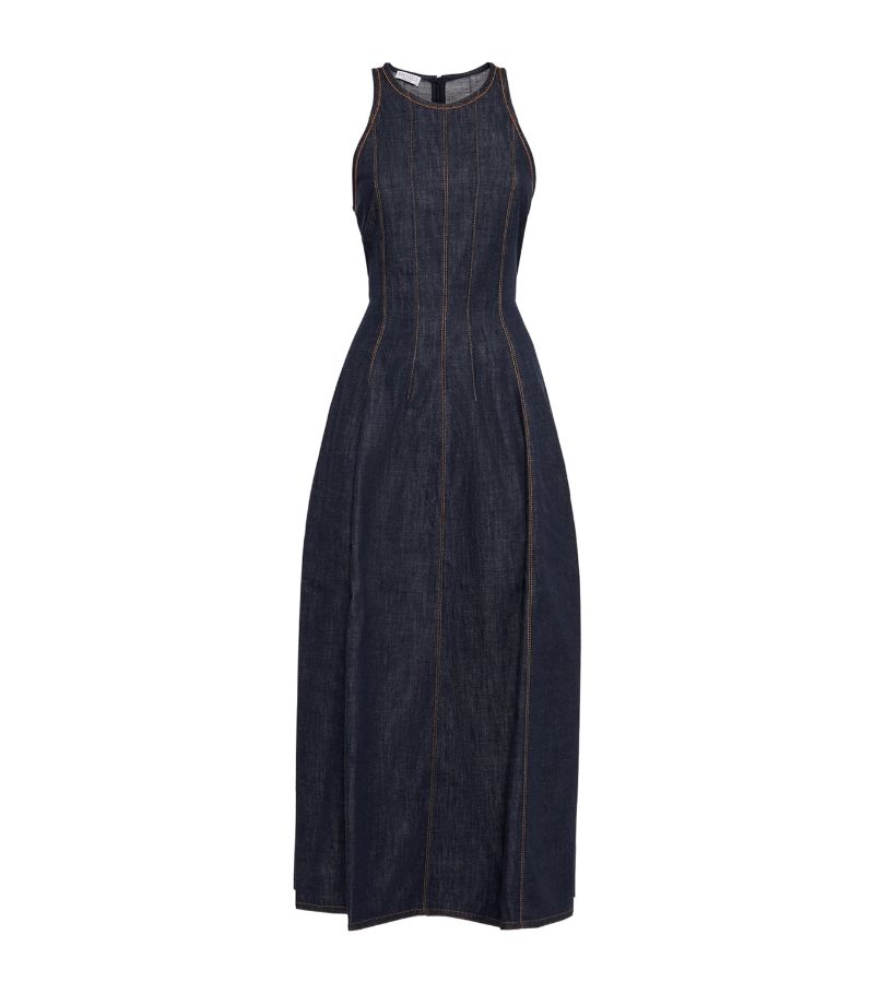 Brunello Cucinelli Brunello Cucinelli Lightweight Denim Seam-Detail Dress