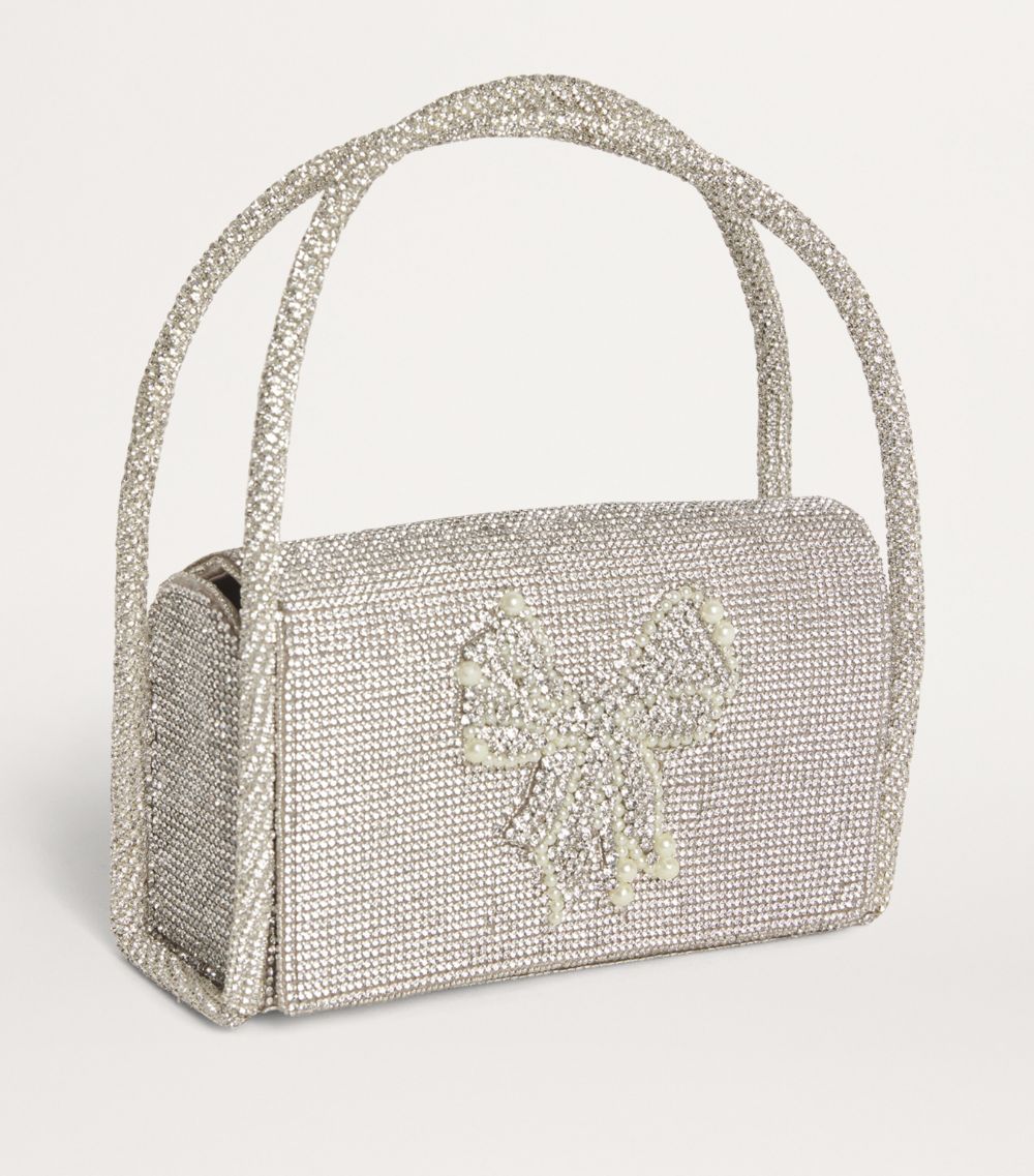 Maison Ava Maison Ava Embellished Bow Top-Handle Bag