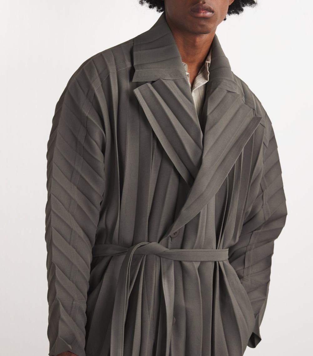 Homme Plissé Issey Miyake Homme Plissé Issey Miyake Pleated Overcoat