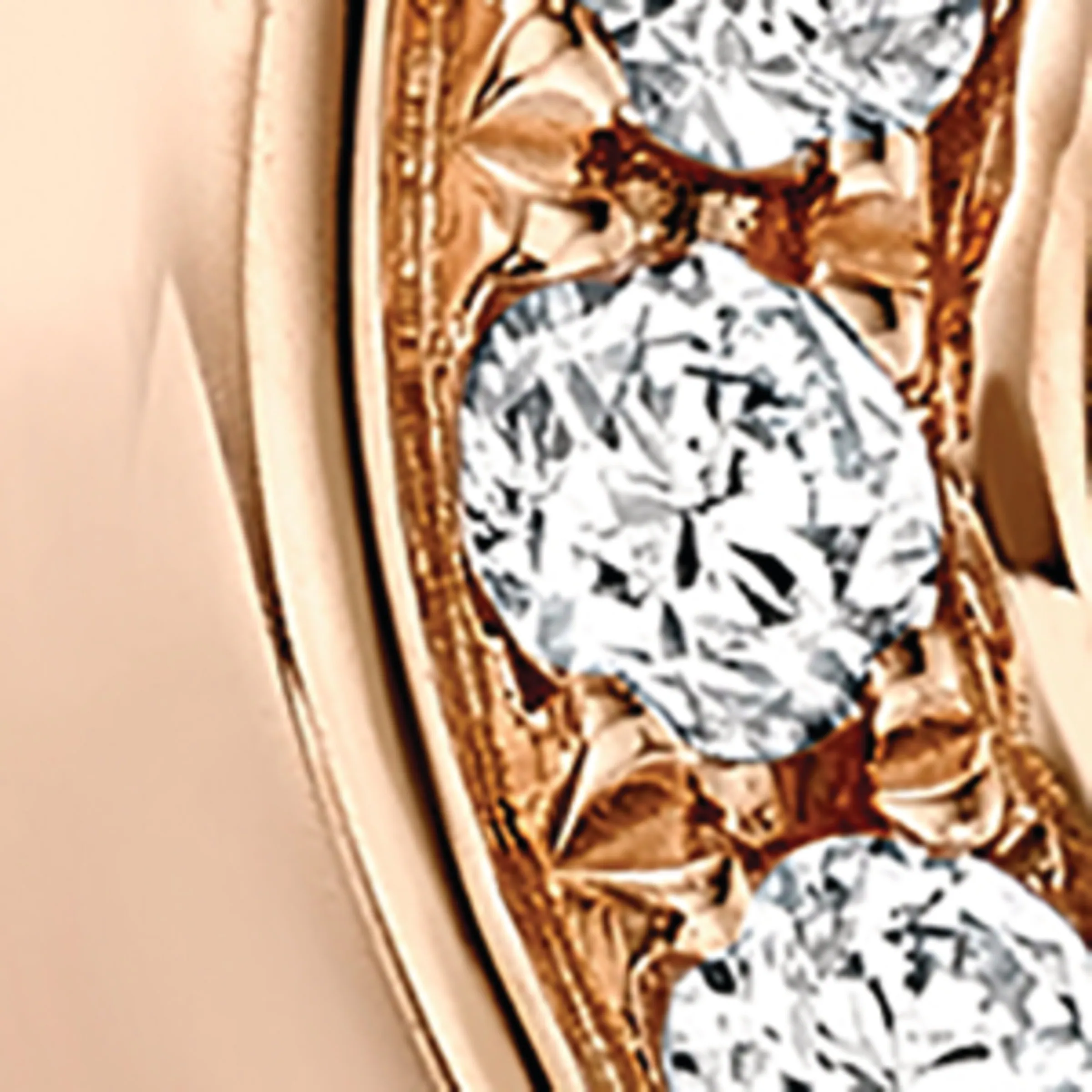 Boodles Boodles Rose Gold and Diamond Roulette Flip Ring