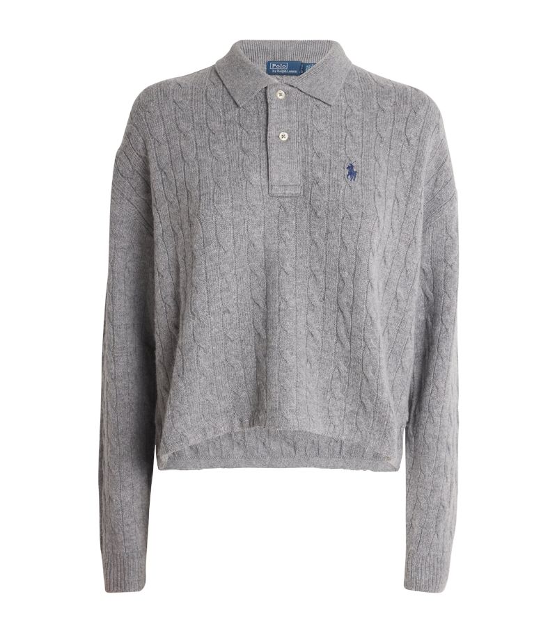 Polo Ralph Lauren Polo Ralph Lauren Wool-Cashmere Polo Sweater