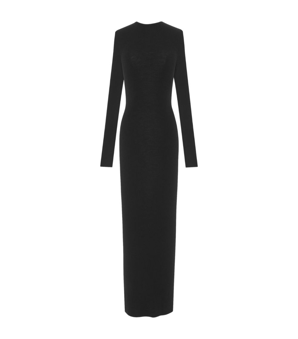 Saint Laurent Saint Laurent Cashmere-Blend Maxi Dress