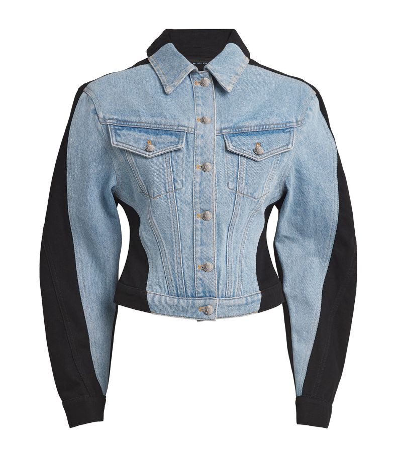 Mugler Mugler Two-Tone Denim Jacket