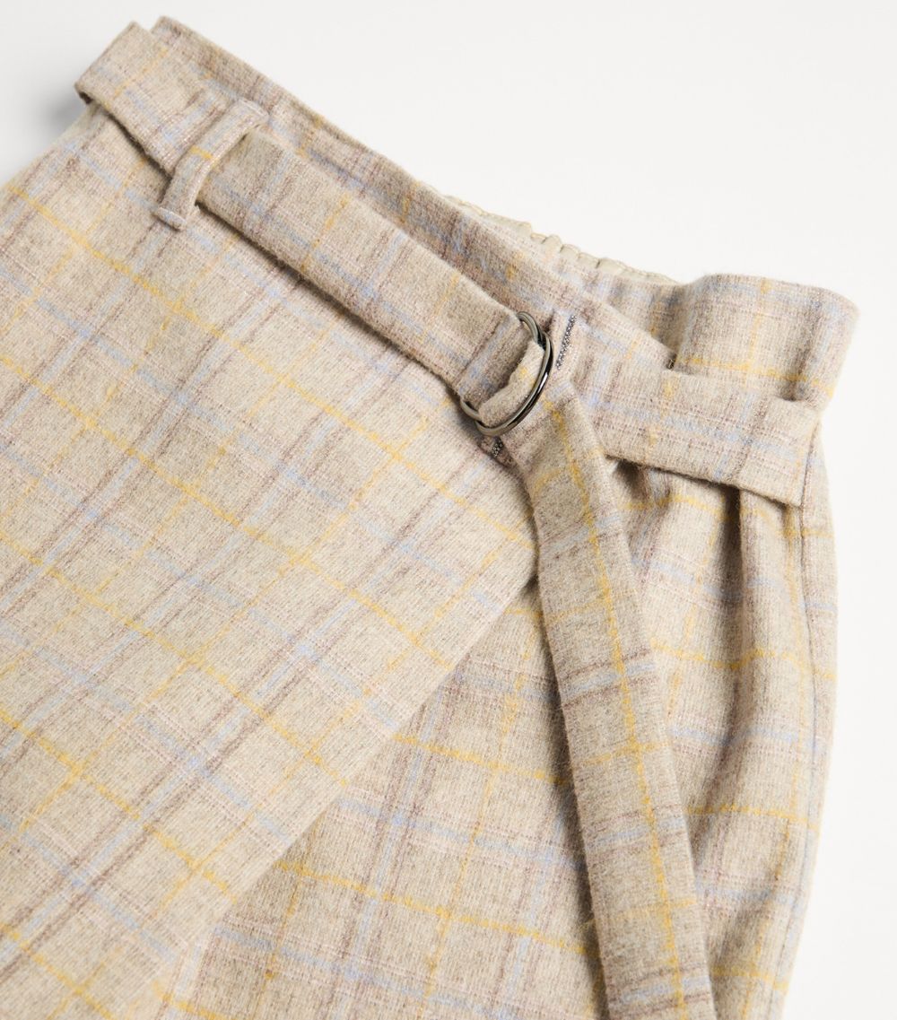 Brunello Cucinelli Kids Brunello Cucinelli Kids Virgin Wool-Blend Skirt