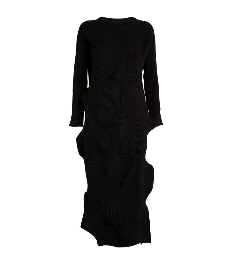 Issey Miyake Issey Miyake Knitted Kone Kone Midi Dress