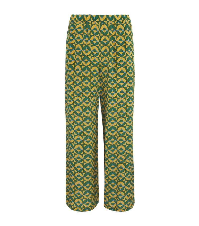 Weekend Max Mara Weekend Max Mara Silk Printed Trousers