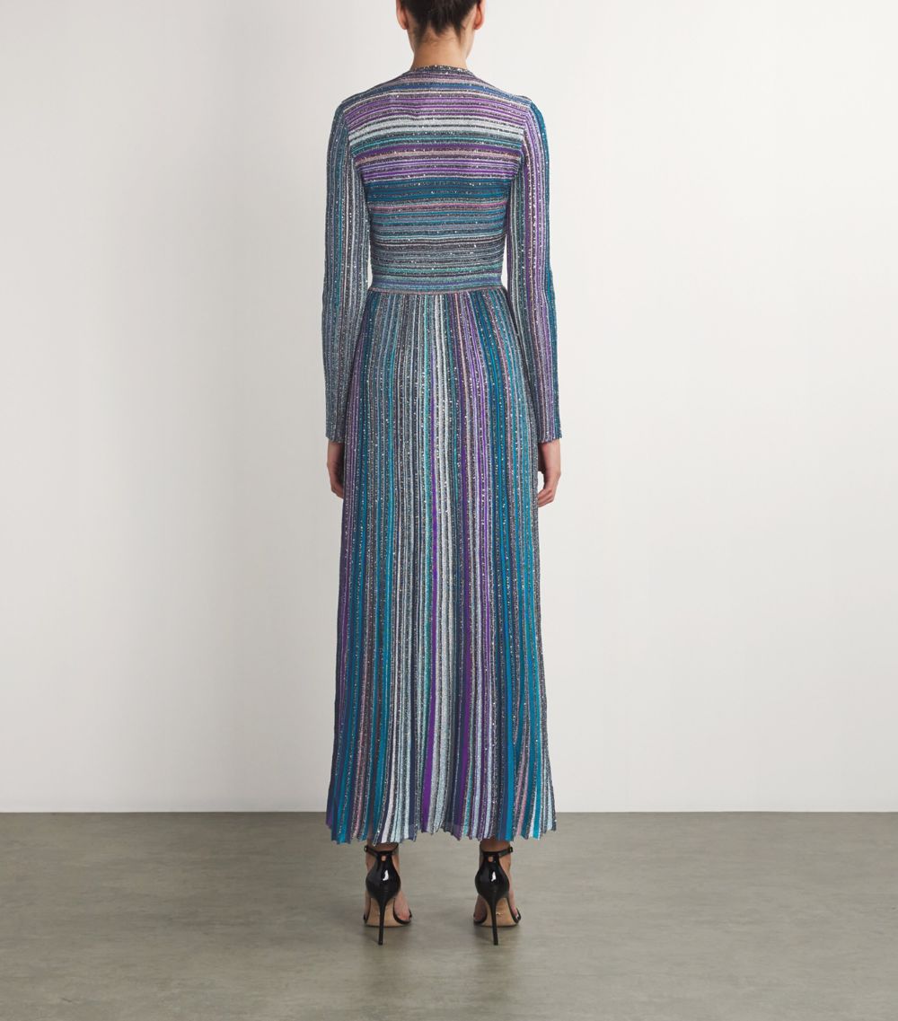 Missoni Missoni Metallic V-Neck Maxi Dress