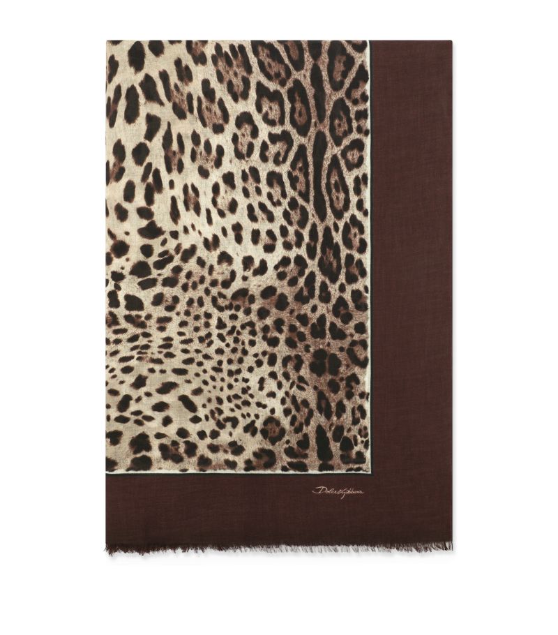 Dolce & Gabbana Dolce & Gabbana Leopard Print Stole