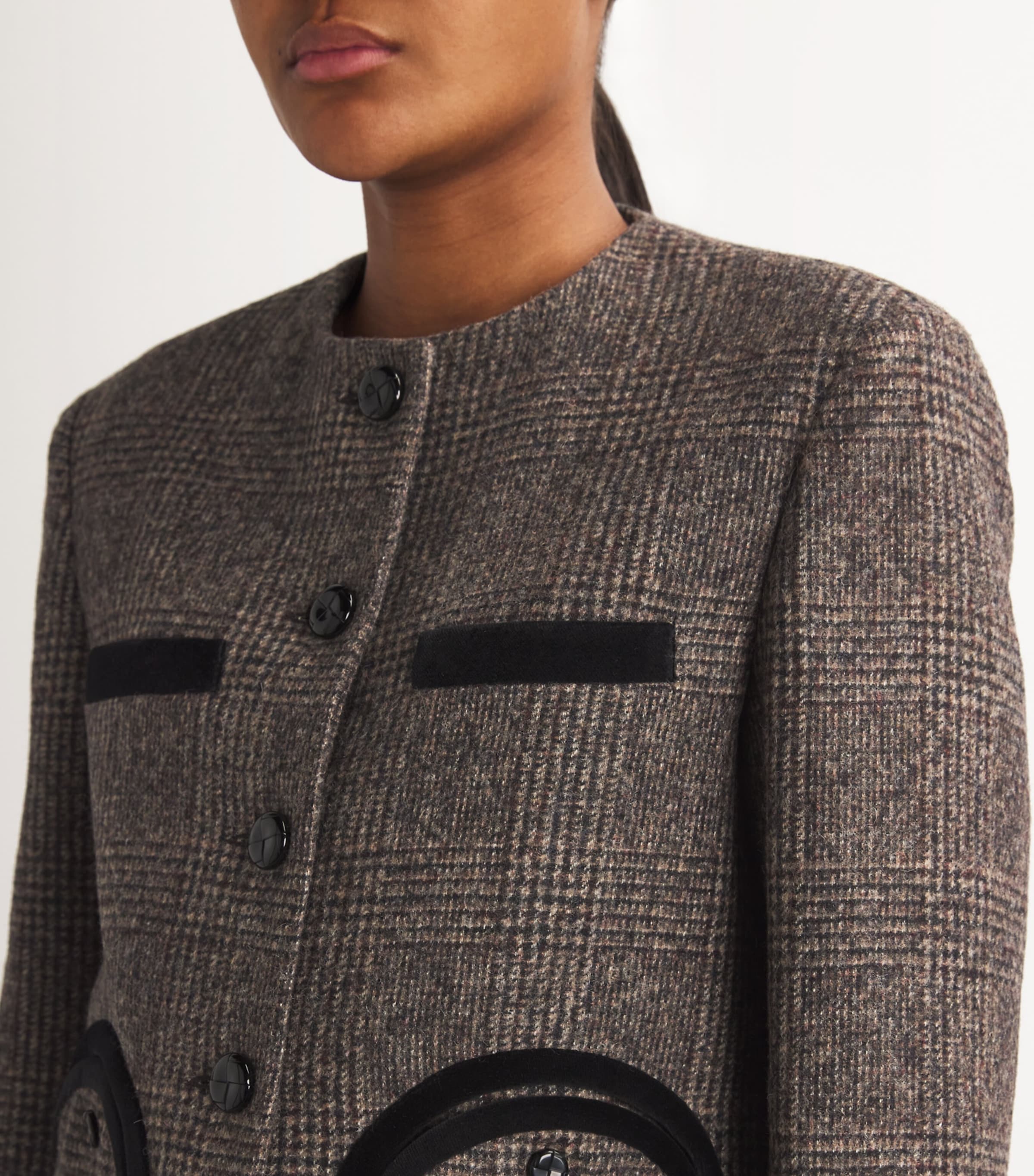 BLAZE MILANO Blazé Milano Alpaca-Wool-Blend Check Blazer