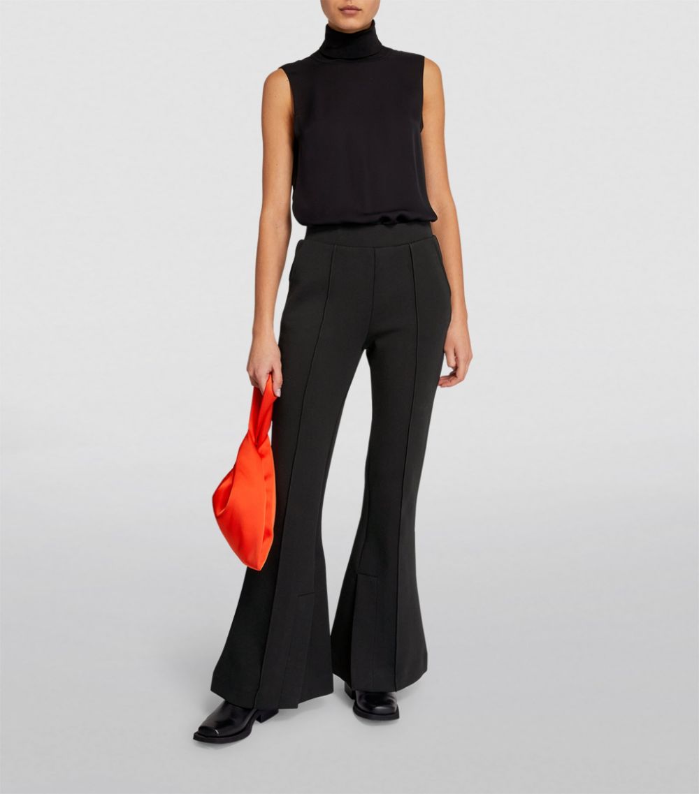 Frame Frame Scuba-Knit Flared Trousers