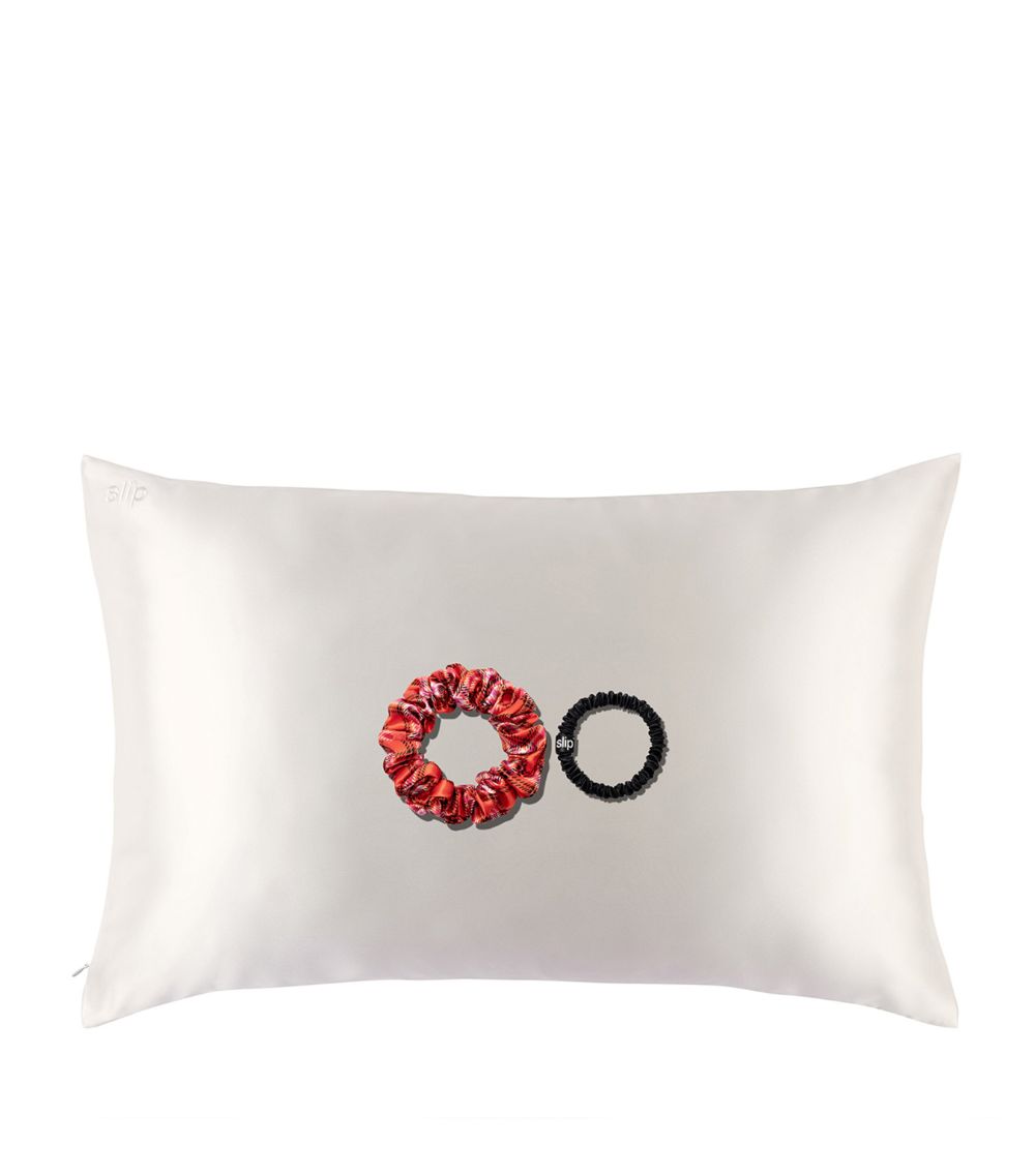 Slip Slip Silk Queen Pillowcase And Scrunchie Gift Set