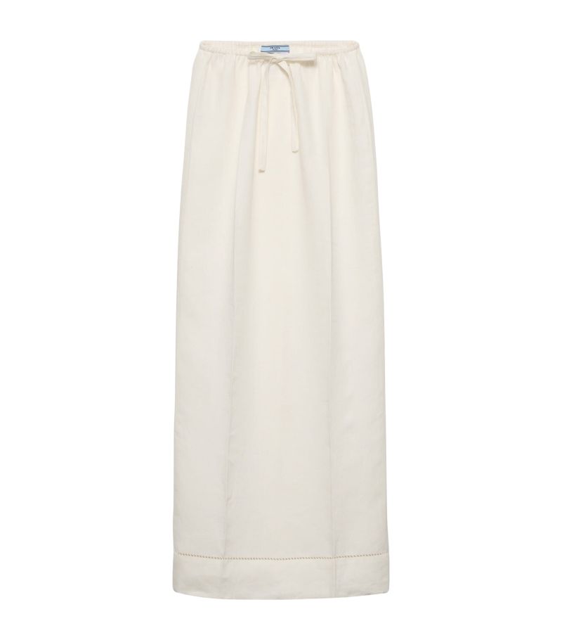 Prada Prada Linen Maxi Skirt