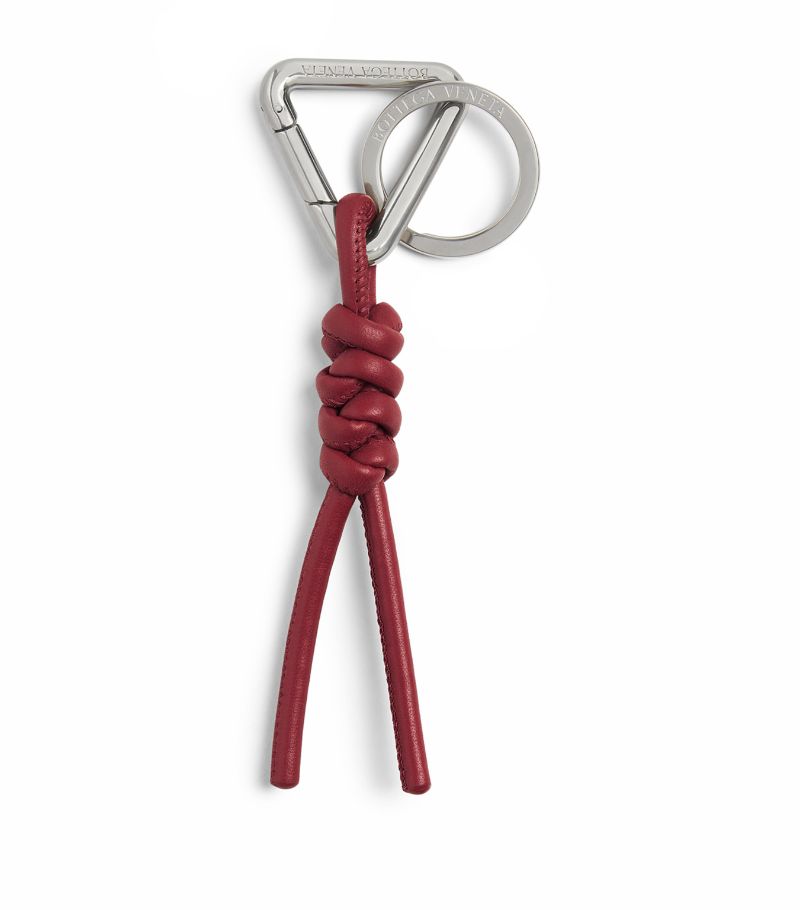 Bottega Veneta Bottega Veneta Leather Triangle Knot Keyring