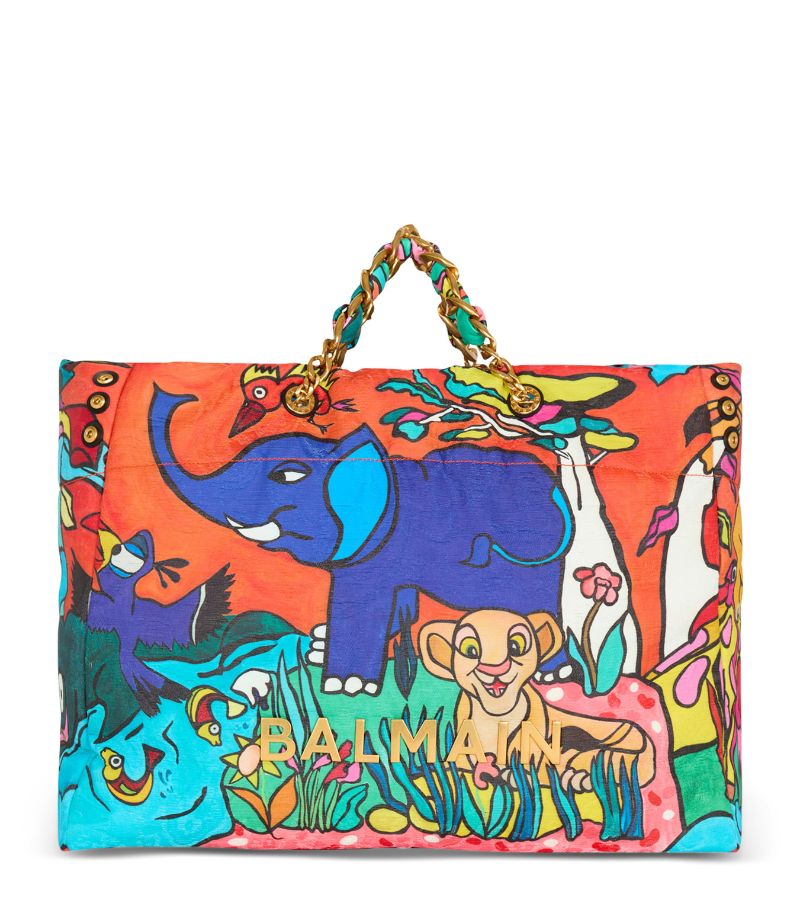 Balmain Balmain X Disney The Lion King Xxl 1945 Tote Bag