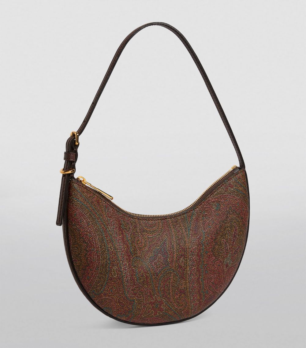 Etro Etro Small Leather Paisley Shoulder Bag