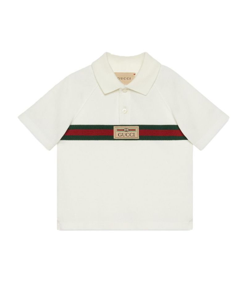 Gucci Gucci Kids Web Stripe Polo Shirt (3-36 Months)