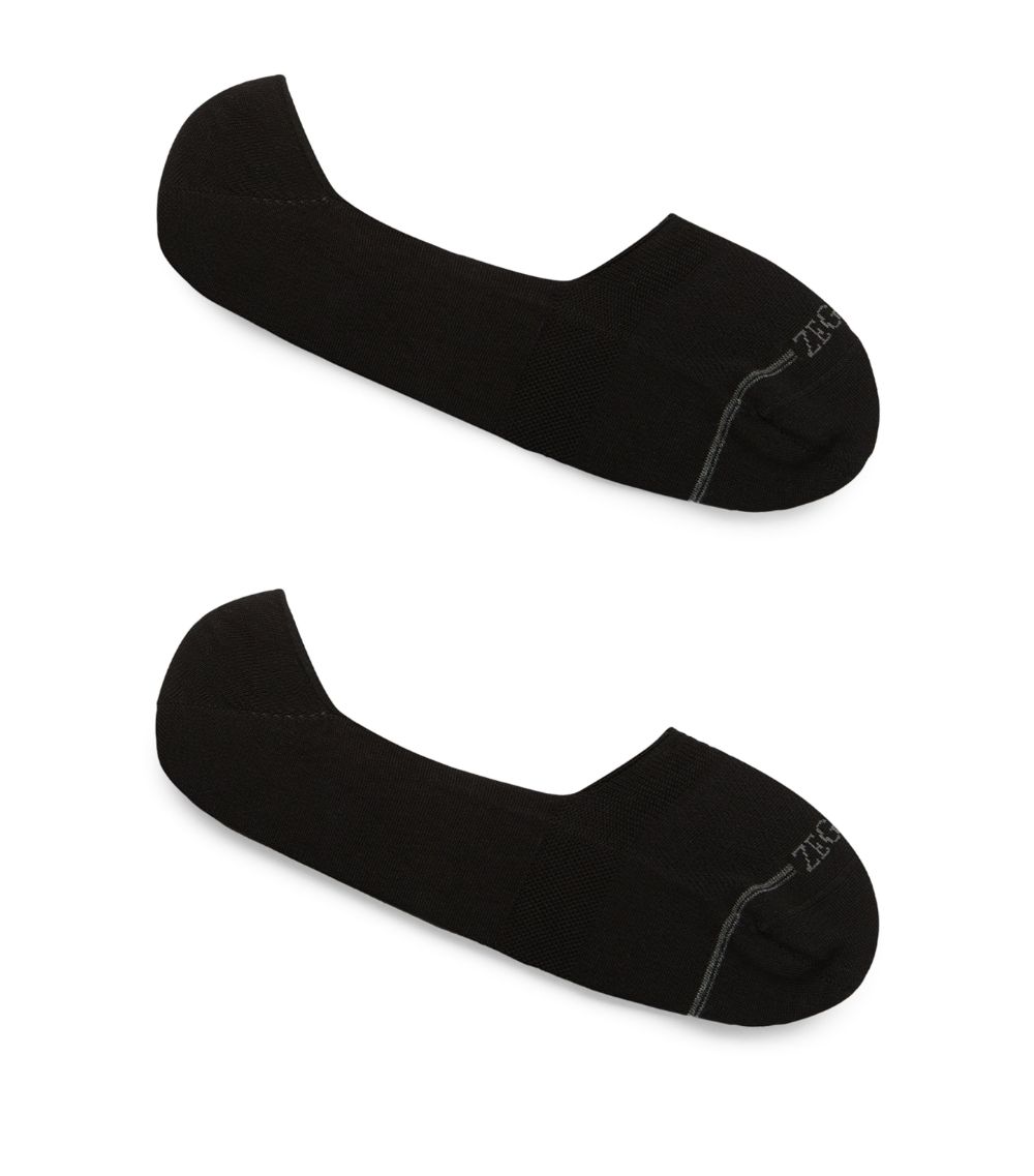 zegna Zegna Logo No-Show Socks