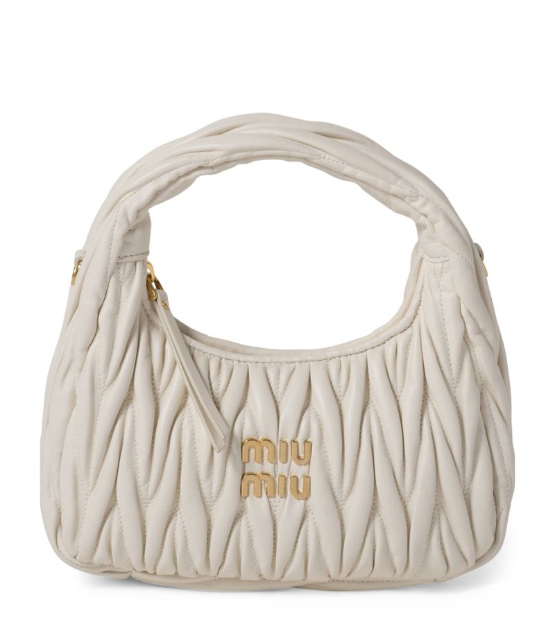 Miu Miu Miu Miu Small Matelassé Leather Wander Top-Handle Bag