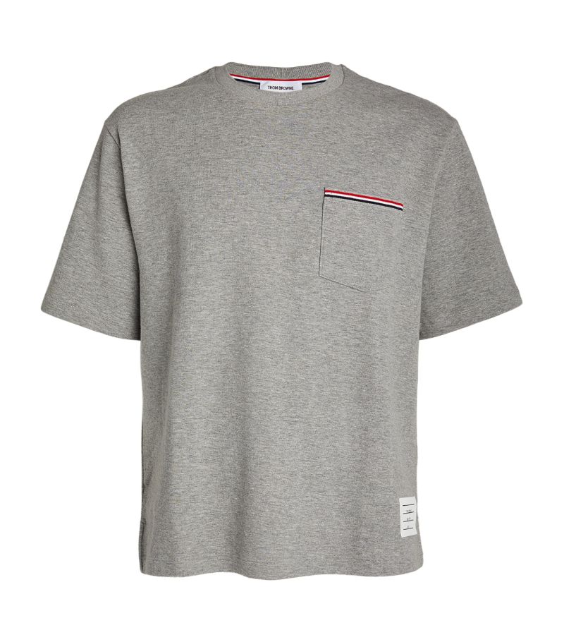 Thom Browne Thom Browne Cotton Name Tag T-Shirt