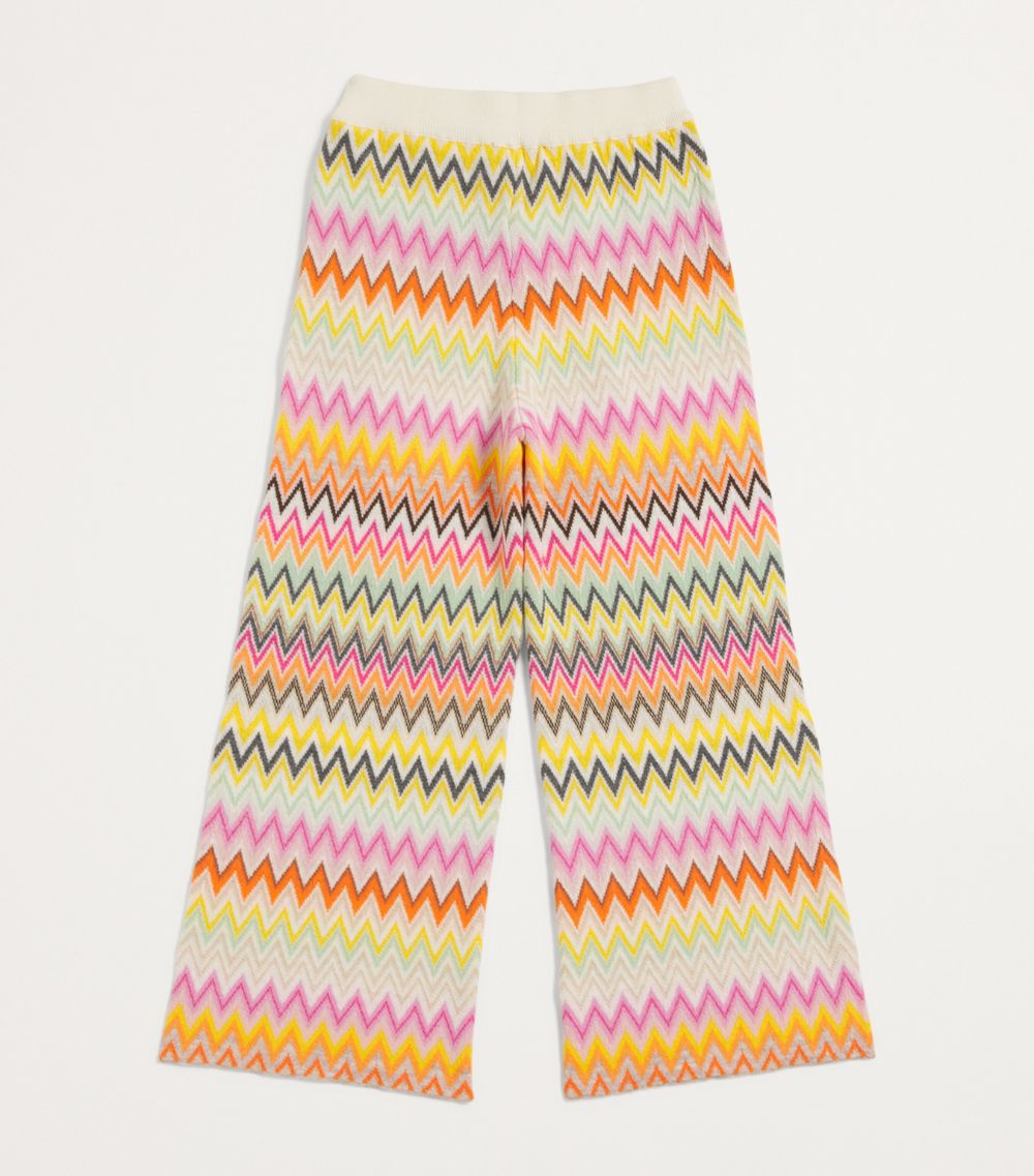 Missoni Kids Missoni Kids Wool Zigzag Wide-Leg Trousers (12-14 Years)