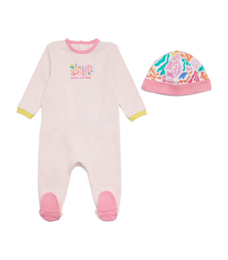 Marc Jacobs Kids Marc Jacobs Kids Printed All-In-One And Hat Set (3-9 Months)
