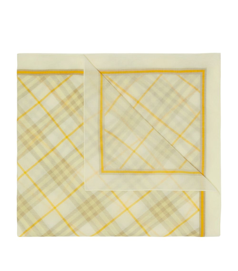 Burberry Burberry Cotton Check Scarf