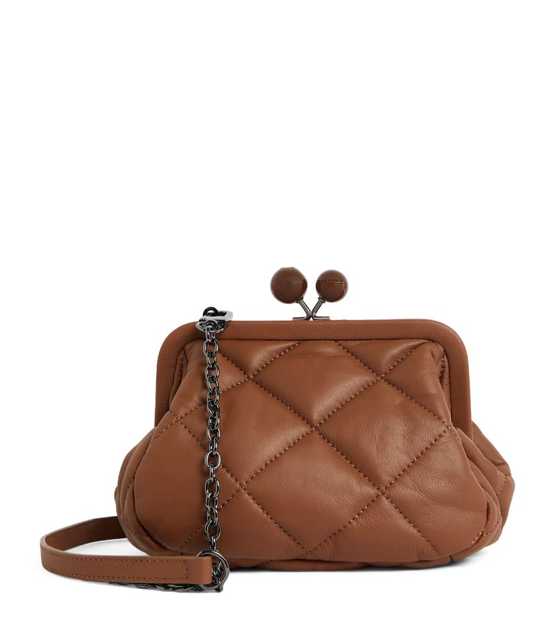 Weekend Max Mara Weekend Max Mara Leather Quilted Pasticcino Clutch Bag