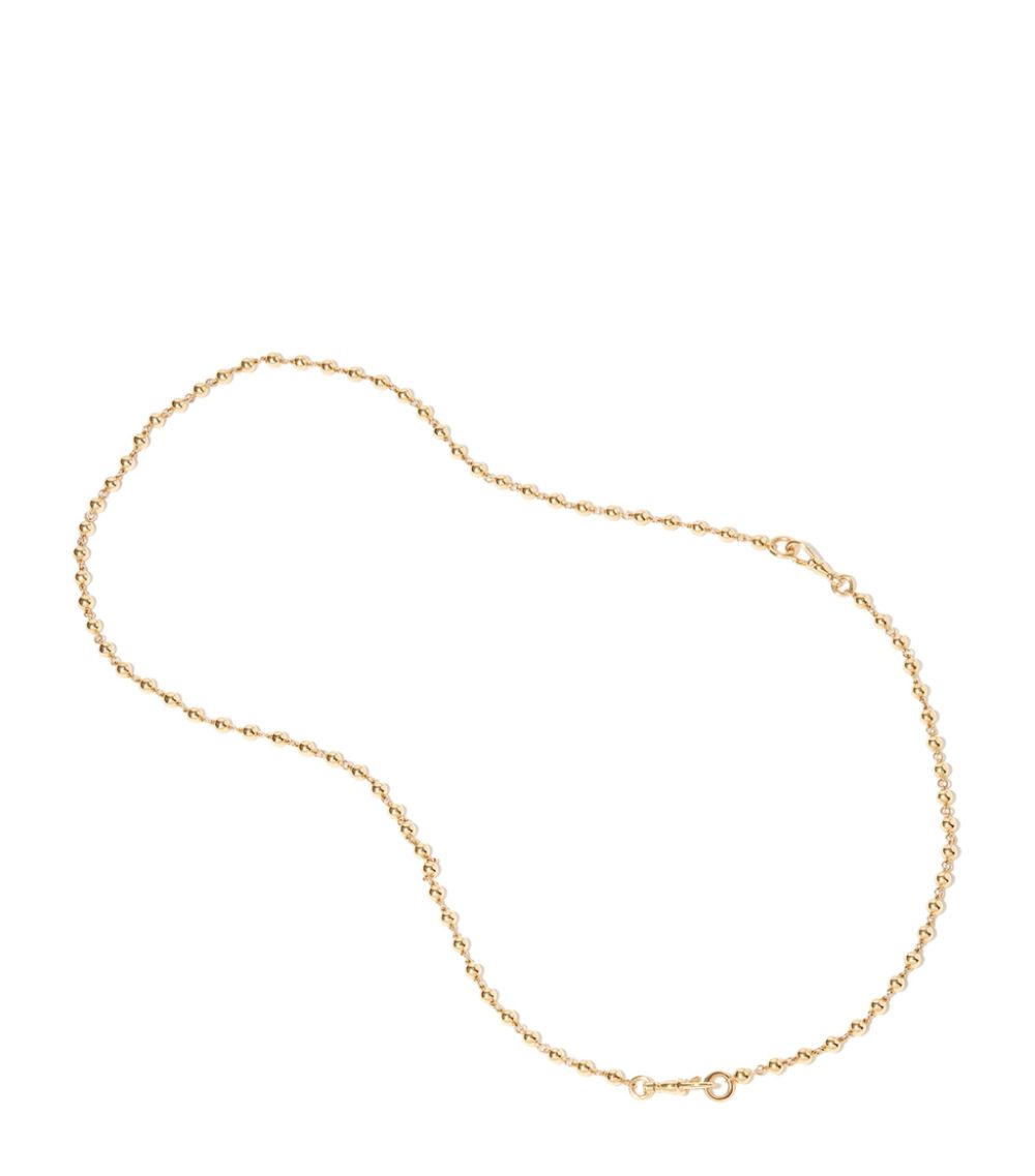 Annoushka Annoushka Yellow Gold Lattice Ball Chain Necklace