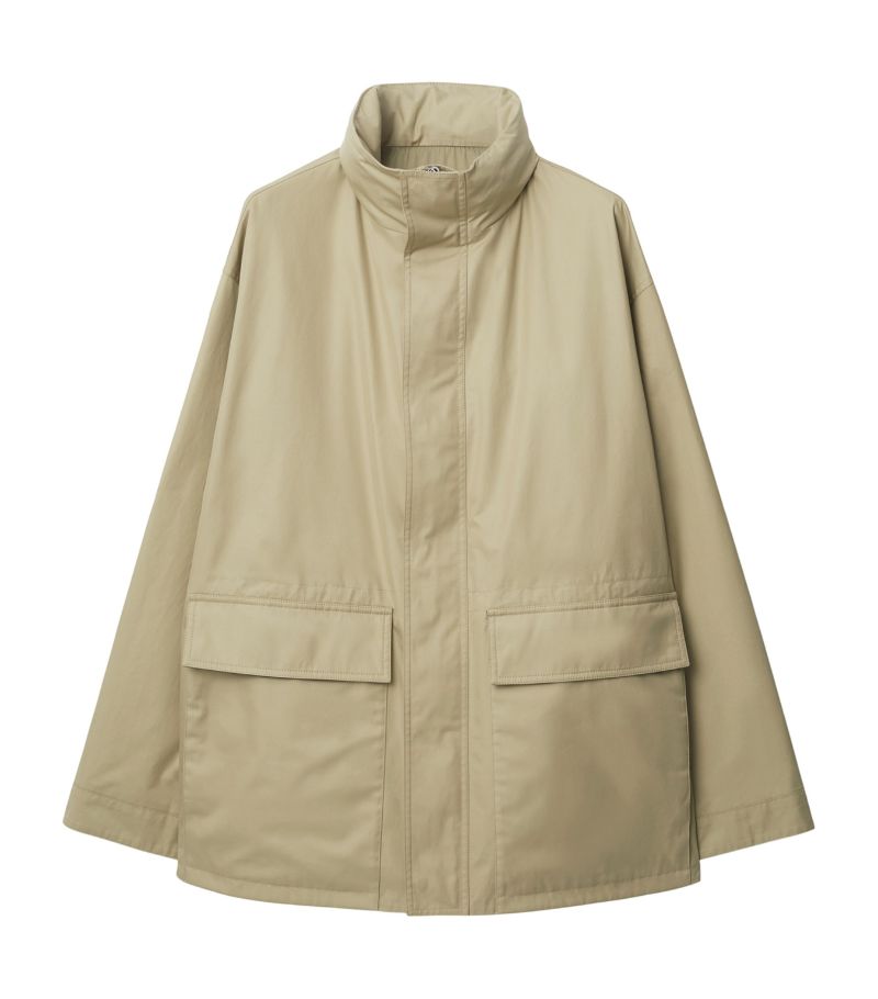 Burberry Burberry Cotton Gabardine Hooded Jacket