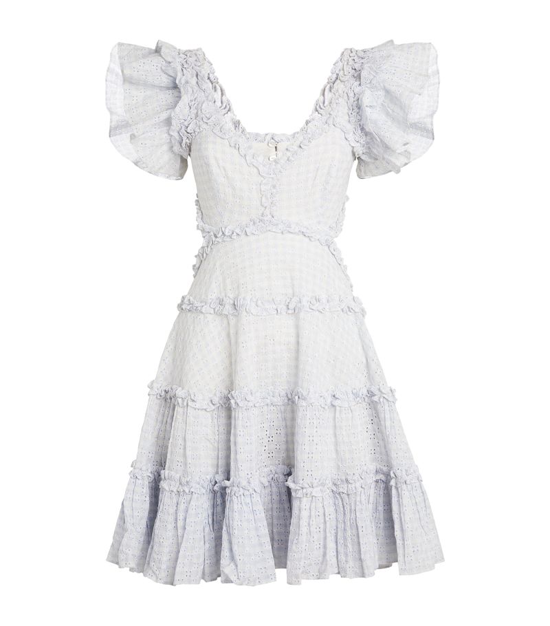 Needle & Thread Needle & Thread Gingham Ruffle Mini Dress