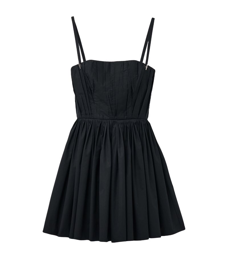 Alexander McQueen Alexander Mcqueen Cotton Pleated Mini Dress