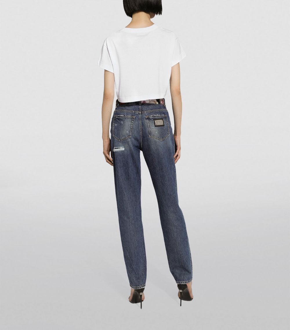 Dolce & Gabbana Dolce & Gabbana Ripped Straight-Leg Jeans