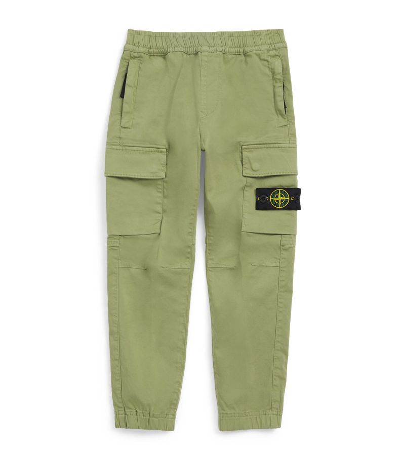 Stone Island Junior Stone Island Junior Logo Cargo Trousers (6-14 Years)