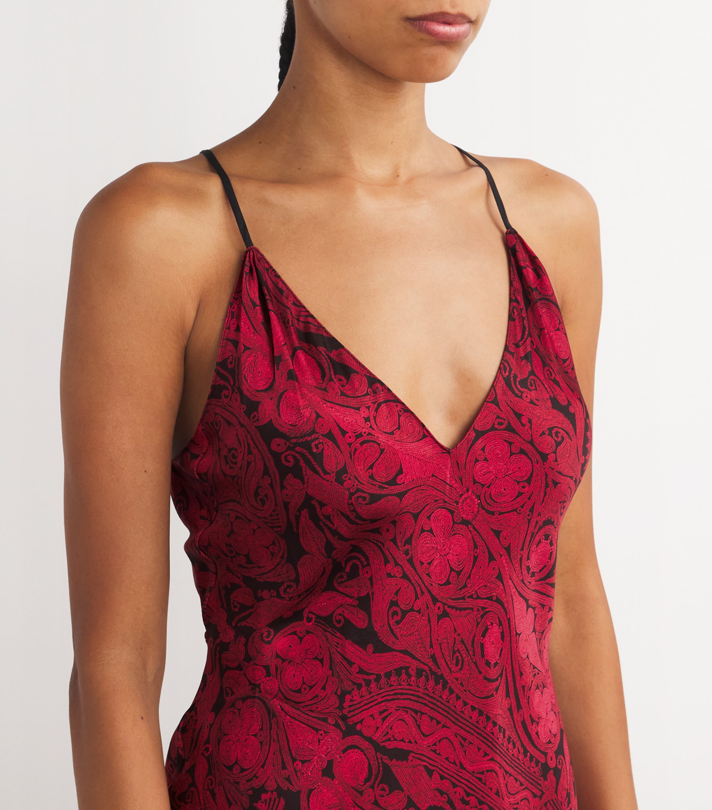  Natori Silk Printed Slip Dress