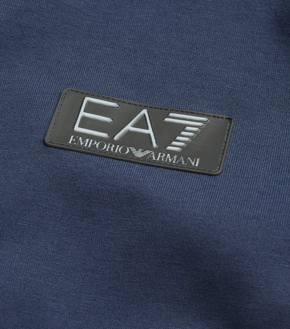 EA7 Emporio Armani Ea7 Emporio Armani Cotton-Blend Zip-Front Hoodie