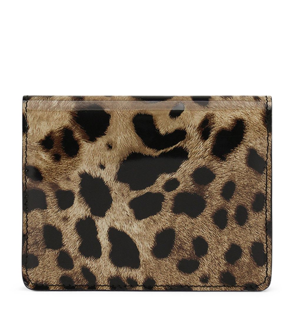 Dolce & Gabbana Dolce & Gabbana Kim Dolce & Gabbana Leather Leopard Print Wallet