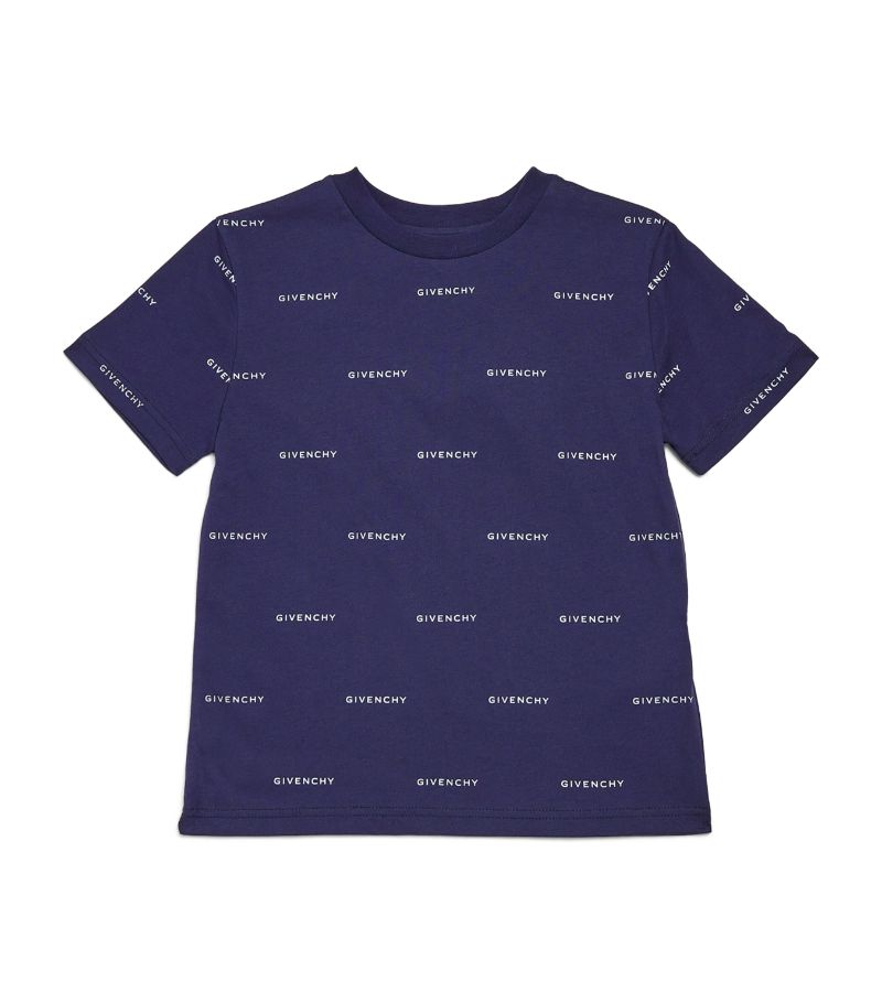 Givenchy Givenchy Kids Cotton Repeat Logo T-Shirt (4-12+ Years)