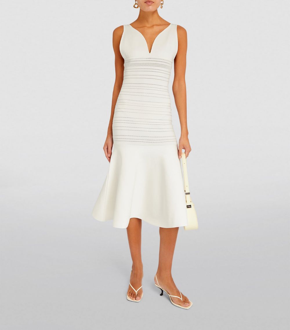 Victoria Beckham Victoria Beckham Knitted Midi Dress