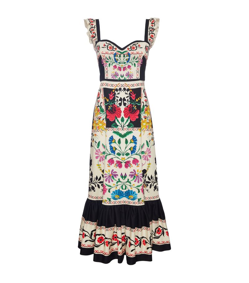 La Doublej La Doublej Floral Gingerbread Midi Dress