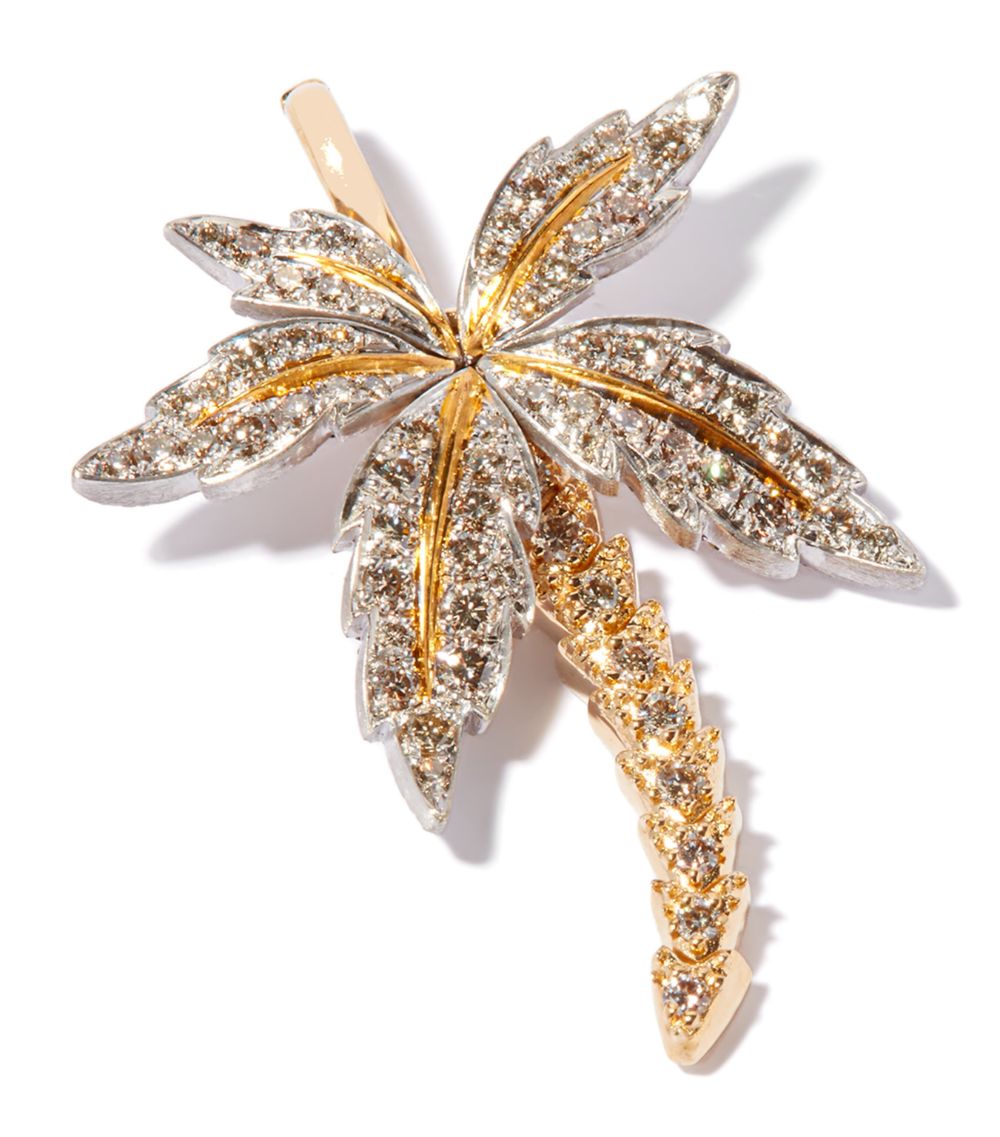 Annoushka Annoushka Yellow Gold And Diamond Mythology Palm Tree Charm