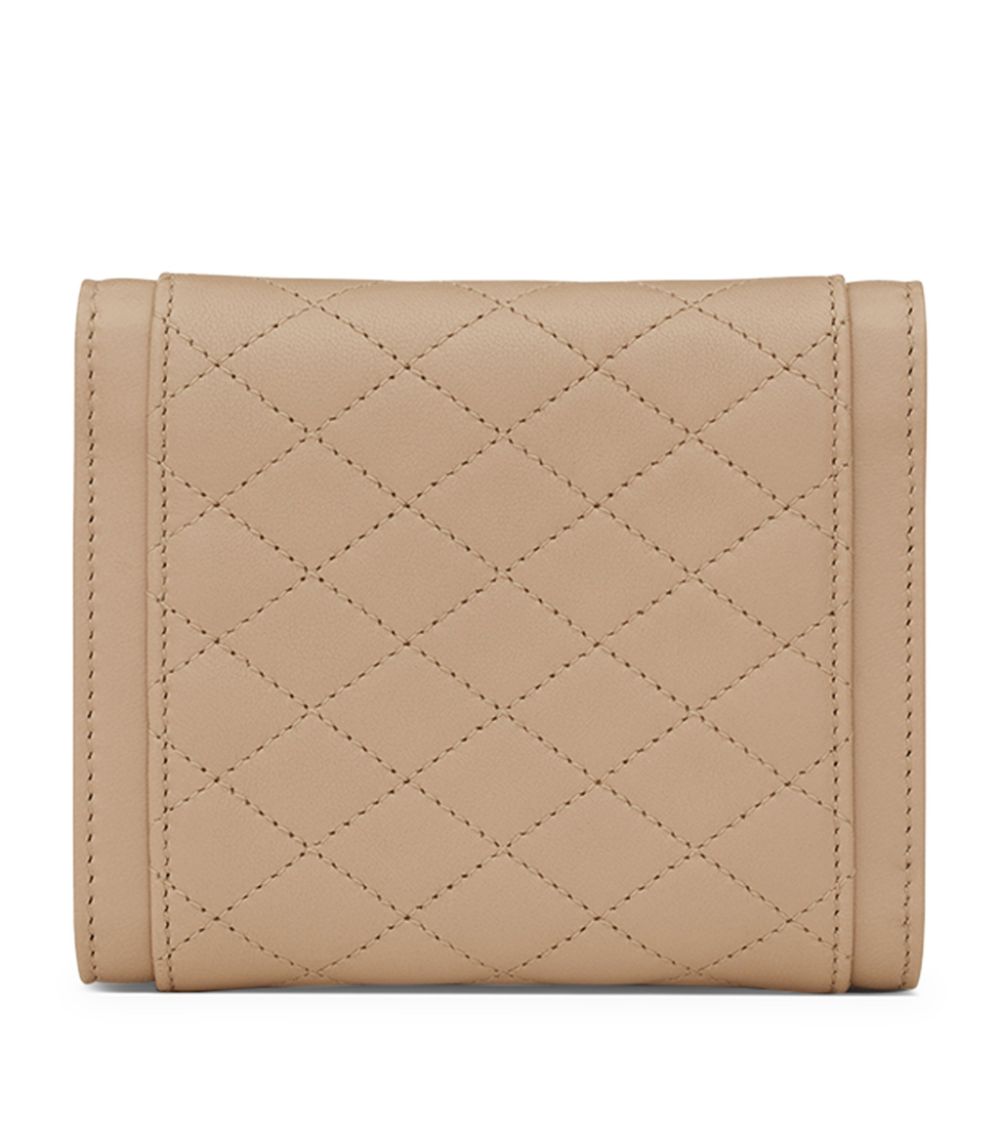 Saint Laurent Saint Laurent Quilted Leather Trifold Wallet