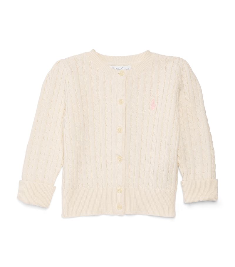 Ralph Lauren Kids Ralph Lauren Kids Cotton Cable-Knit Cardigan (3-24 Months)