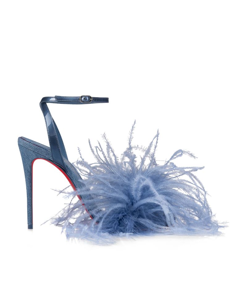 Christian Louboutin Christian Louboutin Loubigirl Feather Heeled Sandals 100