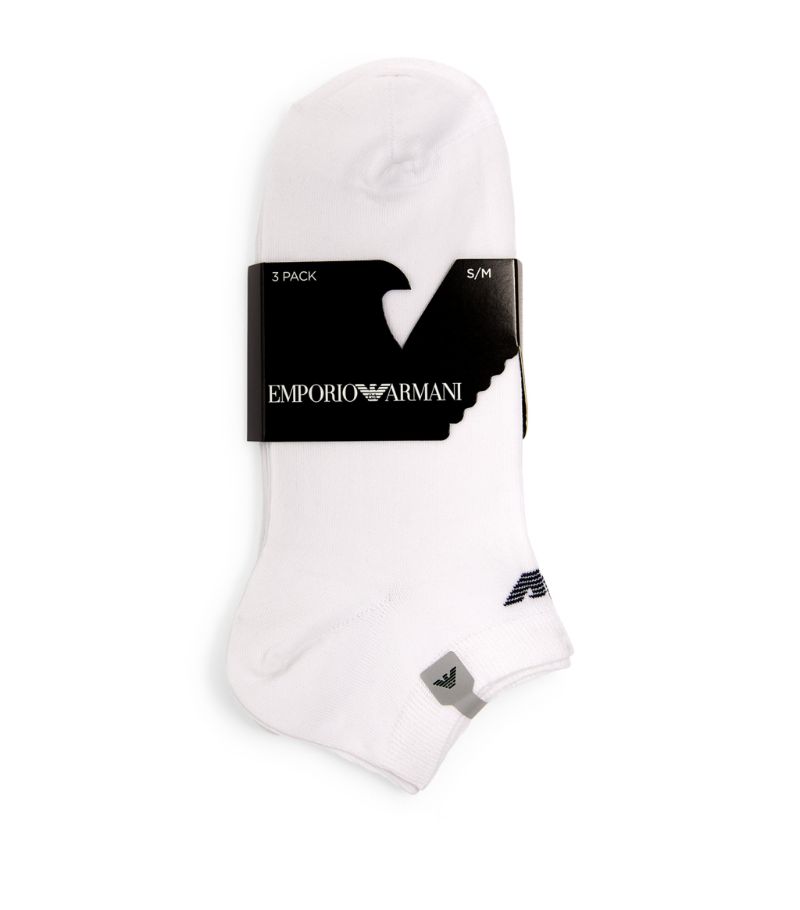 Emporio Armani Emporio Armani Eagle Trainer Socks (Pack Of 3)