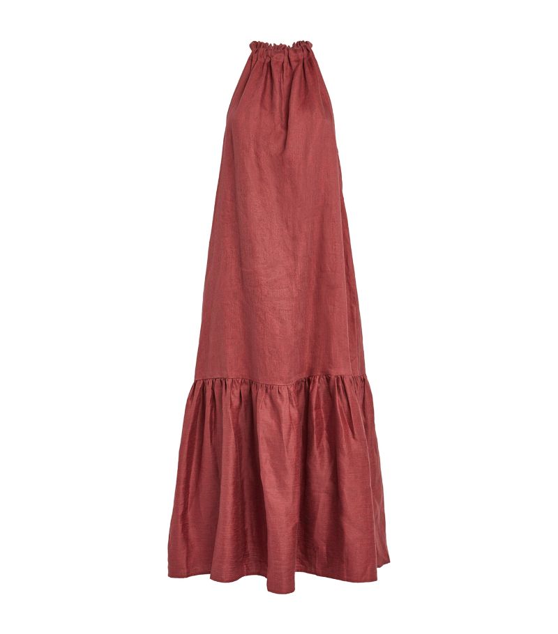 Asceno Asceno Linen Ibiza Midi Dress