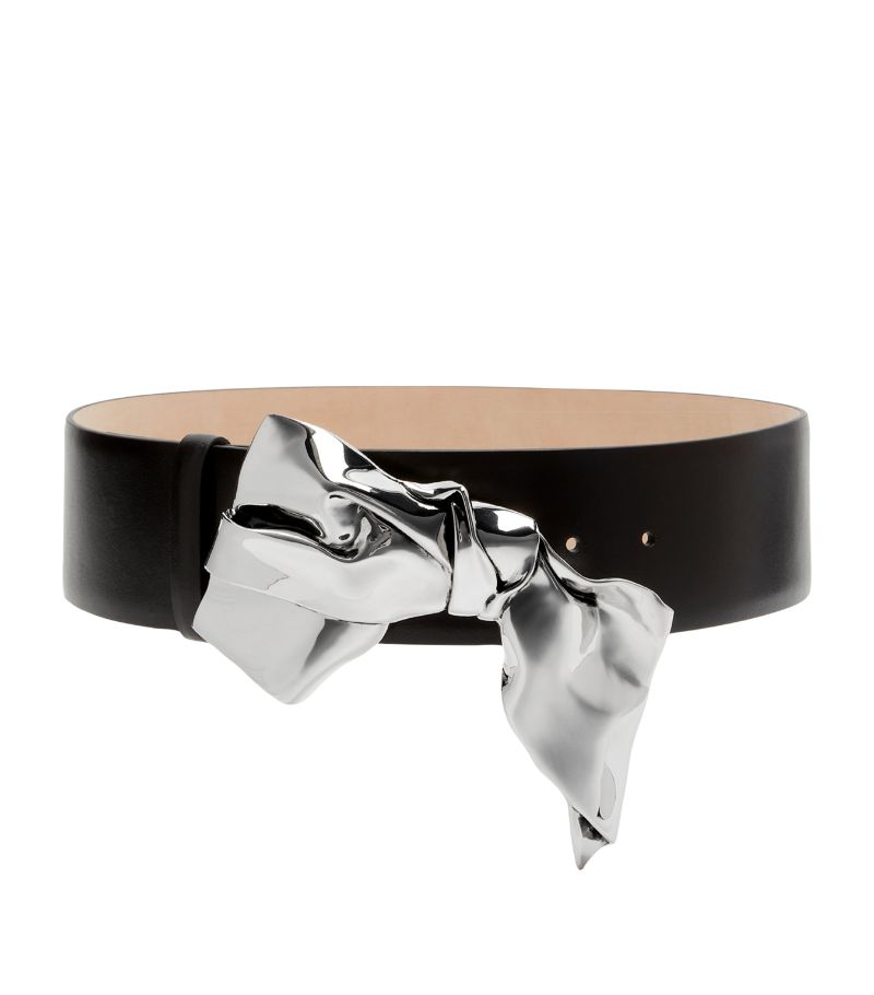 Alexander McQueen Alexander Mcqueen Leather Metal Fold Belt