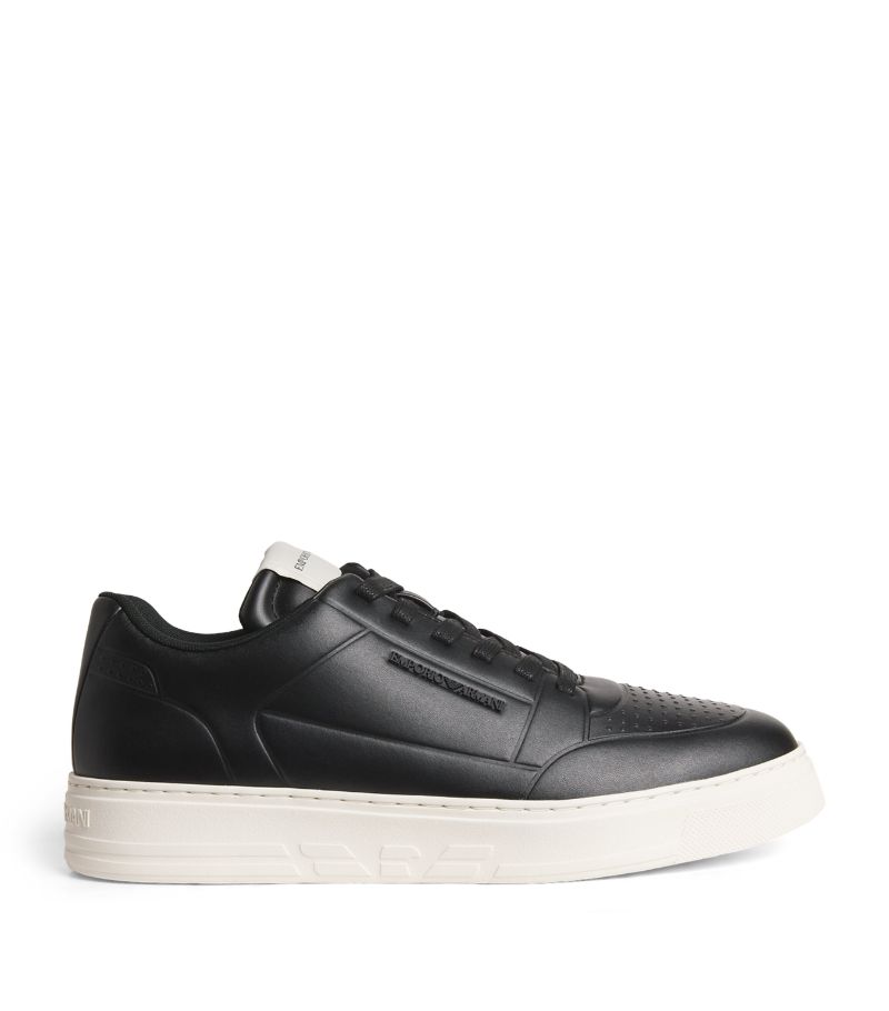 Emporio Armani Emporio Armani Leather Low-Top Sneakers